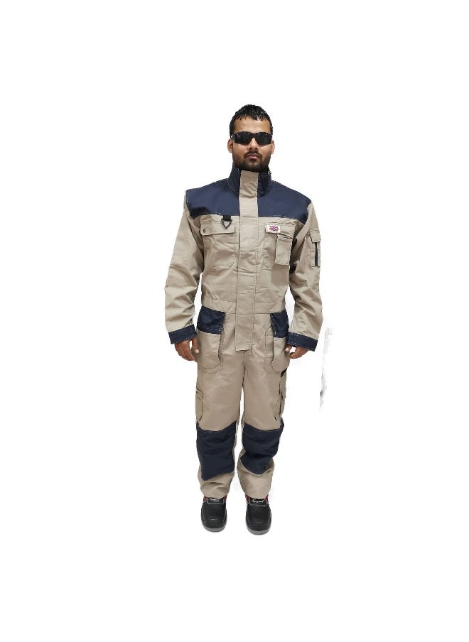 TAHA SAFETY Ripstop Coverall Protective Workwear Coverall | Full-Body Industrial Safety Suit & Breathable Fabric for Construction, Manufacturing & Hazardous Environments | Size-2XL - pzsku/ZE143E00A88C6428B180AZ/45/_/1739516386/ee22c5ac-60ee-462a-bf2c-2a4c610cb7e8