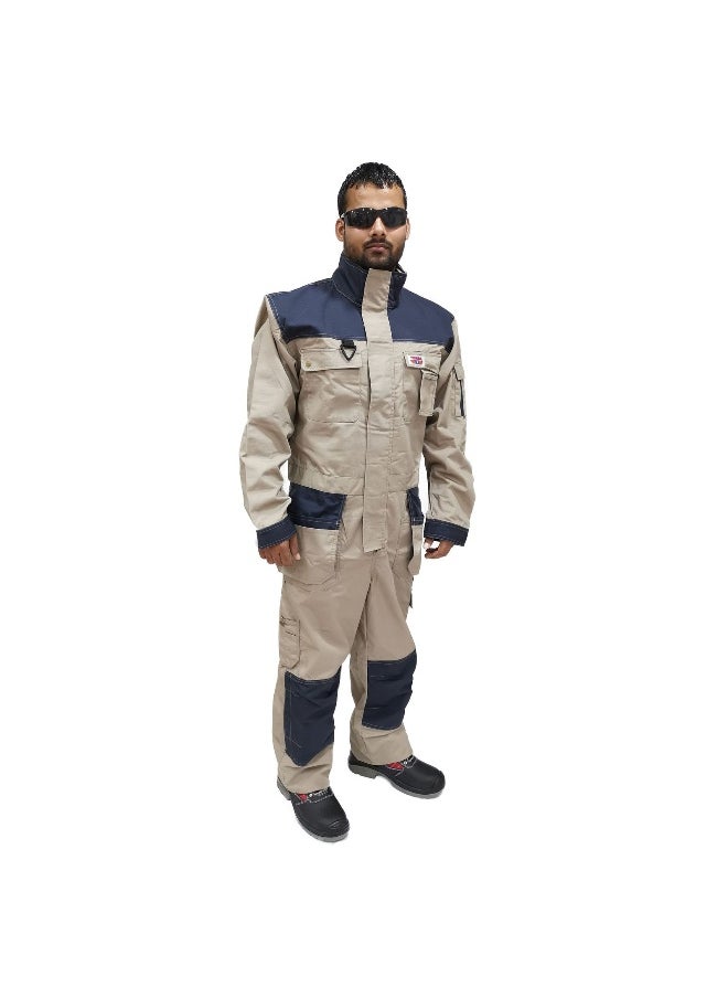 TAHA SAFETY Ripstop Coverall Protective Workwear Coverall | Full-Body Industrial Safety Suit & Breathable Fabric for Construction, Manufacturing & Hazardous Environments | Size-2XL - pzsku/ZE143E00A88C6428B180AZ/45/_/1739516396/6b6c6d76-ebcd-4837-bf05-d16acbf1575b