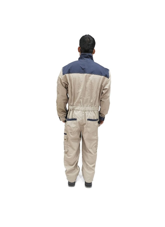 TAHA SAFETY Ripstop Coverall Protective Workwear Coverall | Full-Body Industrial Safety Suit & Breathable Fabric for Construction, Manufacturing & Hazardous Environments | Size-2XL - pzsku/ZE143E00A88C6428B180AZ/45/_/1739516406/21621e10-67ae-4ca4-bcab-db88f77876fa