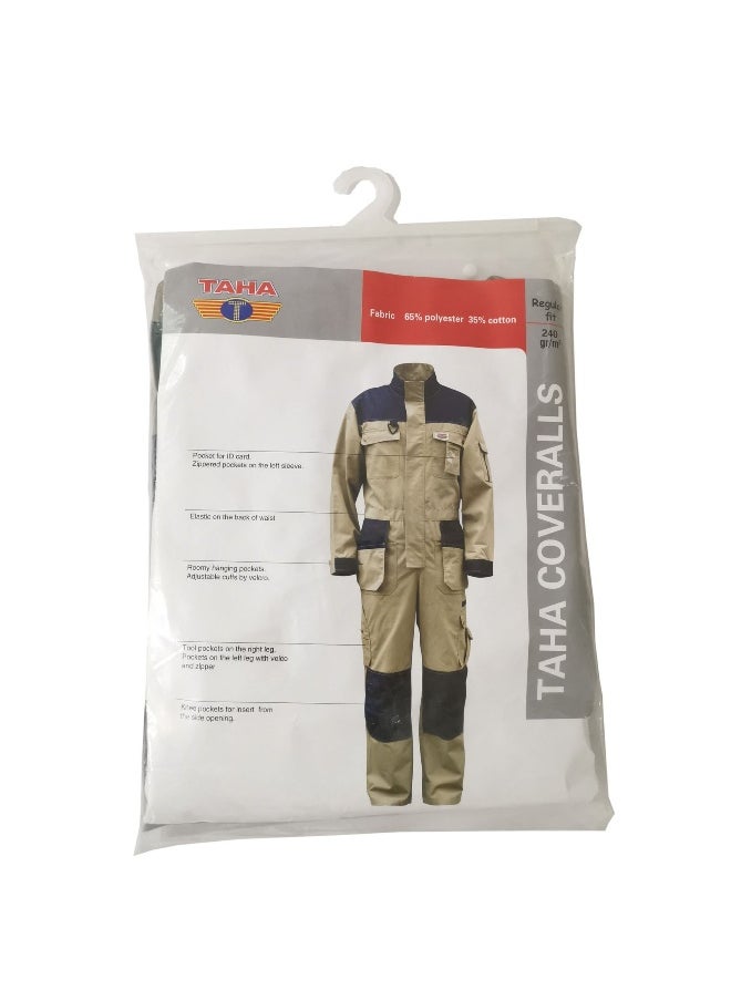 TAHA SAFETY Ripstop Coverall Protective Workwear Coverall | Full-Body Industrial Safety Suit & Breathable Fabric for Construction, Manufacturing & Hazardous Environments | Size-2XL - pzsku/ZE143E00A88C6428B180AZ/45/_/1739516407/a026d0c0-498d-42cc-b4ff-0ccc75ca3c36