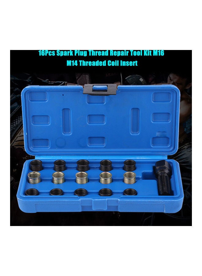 نيبمينينت طقم أدوات تصليح أسلاك شمعة الإشعال مكون من 16 قطعة مع حقيبة - Image 2