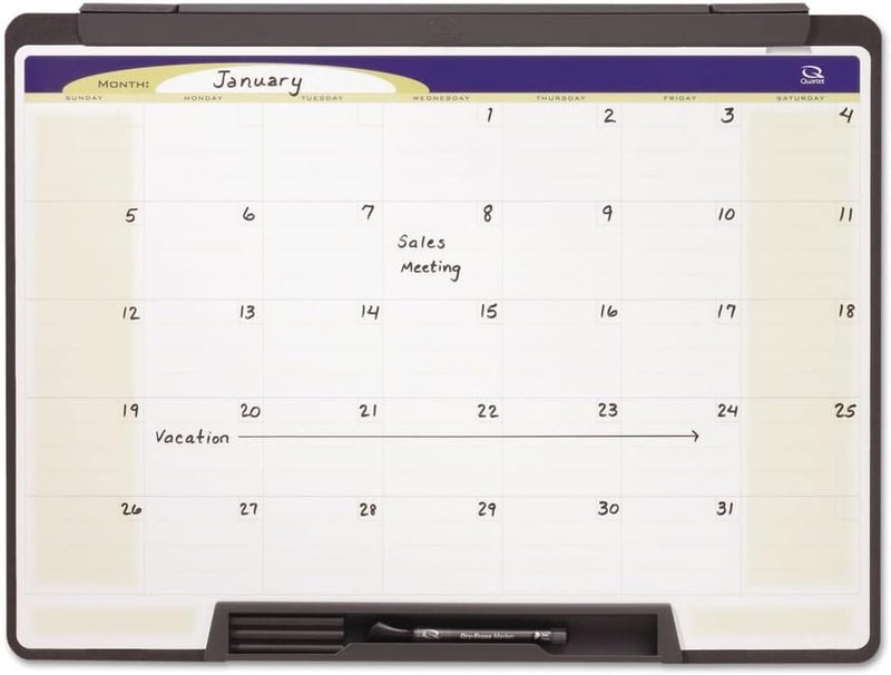 Quartet Motion Workstation Dry Erase Calendar Board 18 x 24 Inches MMC25 - Image 1