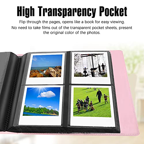 Veicevol 192 Pockets Photo Album for Polaroid 600 Itype Pictures, Large Photo Album for Polaroid i-Type, 600, SX-70 Instant Photos, Picture Book Capacity 192 Photos for Fujifilm Wide Instant Camera (Pink) - Image 4