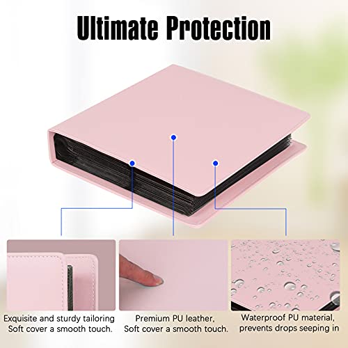 Veicevol 192 Pockets Photo Album for Polaroid 600 Itype Pictures, Large Photo Album for Polaroid i-Type, 600, SX-70 Instant Photos, Picture Book Capacity 192 Photos for Fujifilm Wide Instant Camera (Pink) - Image 5