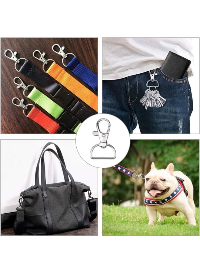 40 PCS Lobster Clasps Swivel Trigger Snap Hooks, Key Chain Hooks with D Ring for Bags, Lanyard Clips, Key Rings, Puppy Chains - Image 4