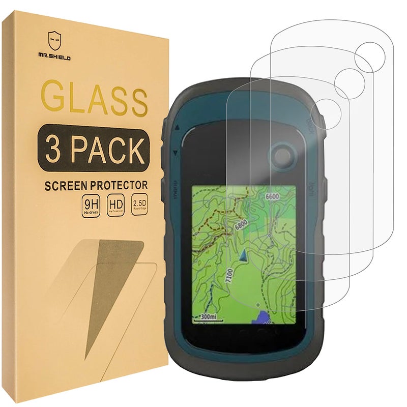 Mr Shield Mr.Shield [3-Pack] Screen Protector For Garmin eTrex 32x, 22x, 30x, 20x, 10, 20, 30 [Tempered Glass] [Japan Glass with 9H Hardness] Screen Protector - Image 1