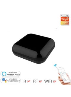 WiFi RF IR Smart Home Universal Remote Controller for TV, Air Conditioning, and Appliances, Tuya/Smart Life App & Voice Control Compatible with Alexa & Google Home
