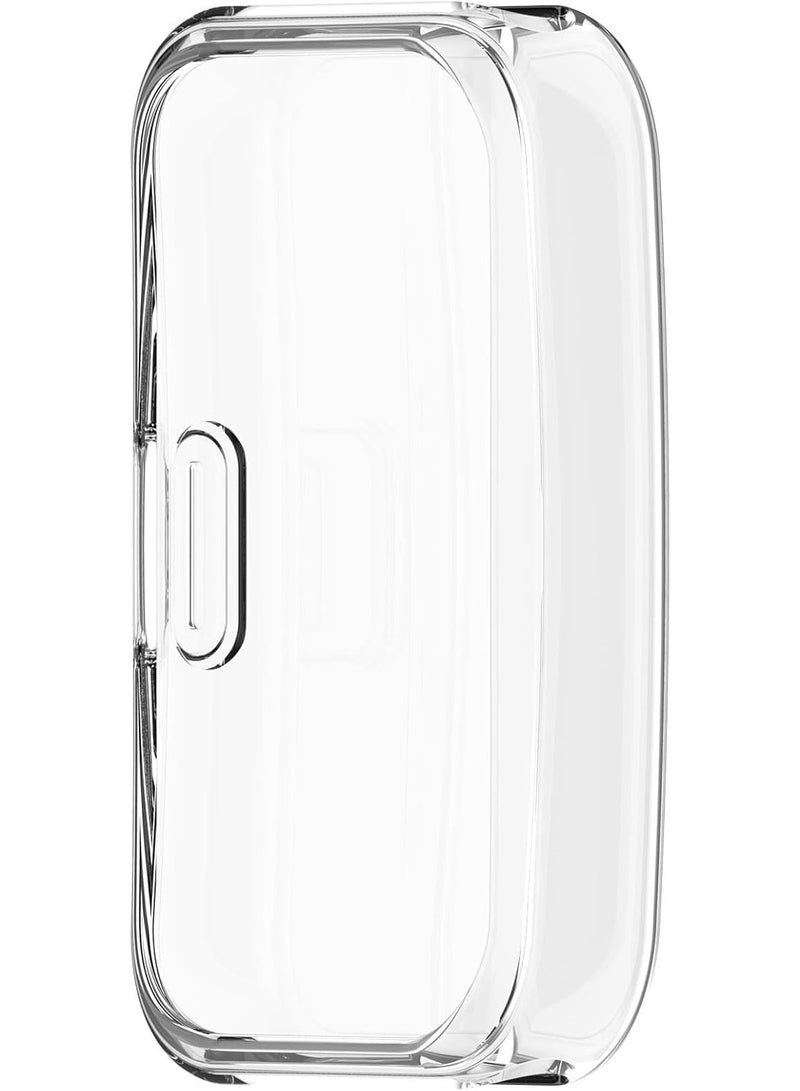 Case Protective Case for Huawei Band 10-9-8 with Soft TPU Screen Protector for Touch-Free Watch Peripheral Bumper Silicone Protector (Clear) - Image 3