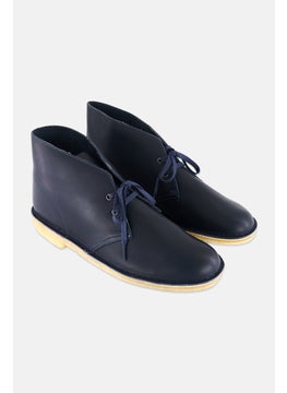 clarks Men Suede Lace Up Ankle Boots, Navy  - Image 1