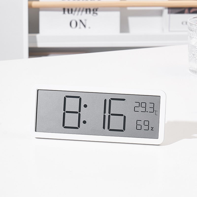 Ins Simple Large Screen Clock Living Room Wall Clock Temperature And Humidity Clock Creative Modern Clock Hanging And Standing Yd106 - Image 5