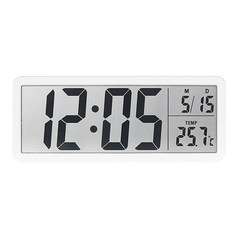 Ins Simple Large Screen Clock Living Room Wall Clock Temperature And Humidity Clock Creative Modern Clock Hanging And Standing Yd106 - Image 1