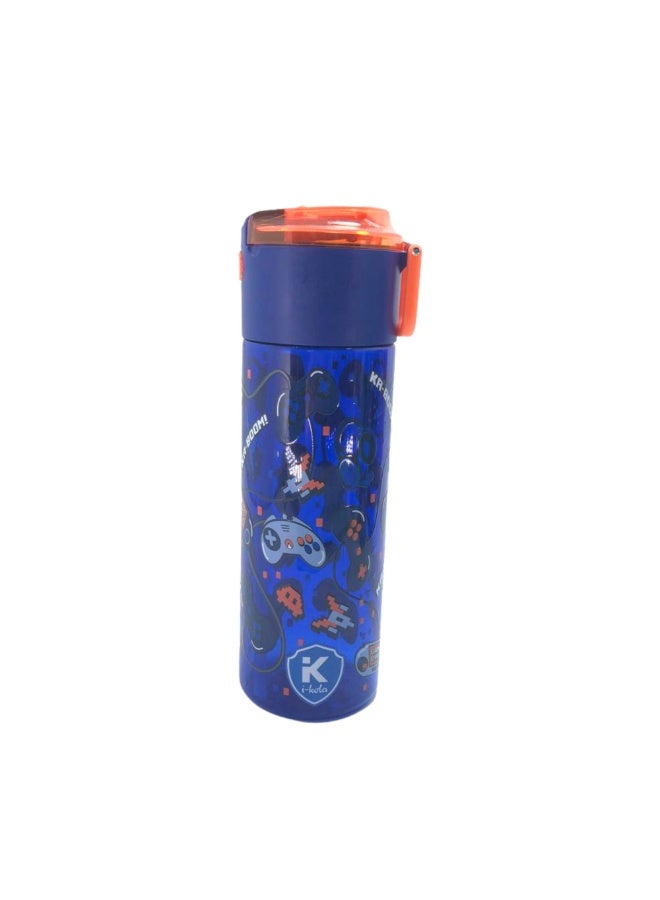 i-kola AMES BLUE 750 ML Kids Water Bottle for School | BPA-Free Plastic Water Bottle for Boys & Girls | Leakproof, Unbreakable, Easy to Drink, Quick Open Lock (TS-9211 B 3) - Image 2
