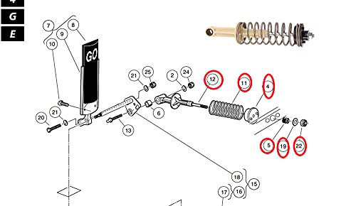 Dr.Acces Club Car Golf Cart Accelerator Spring Rod Retainer Fits Club Car DS 1996+up Replace #101817401,101796201 - Image 4