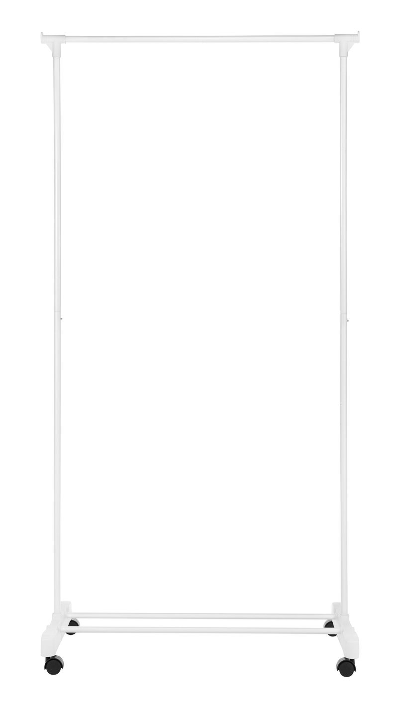 Whitmor Rolling Garment Rack White, STORAGE - Image 2