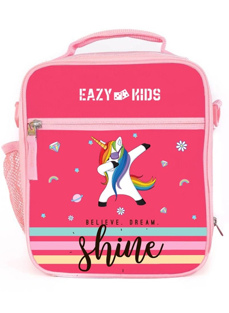 Eazy Kids Eazy Kids - Bento Lunch Bag - Unicorn Pink  - Image 1