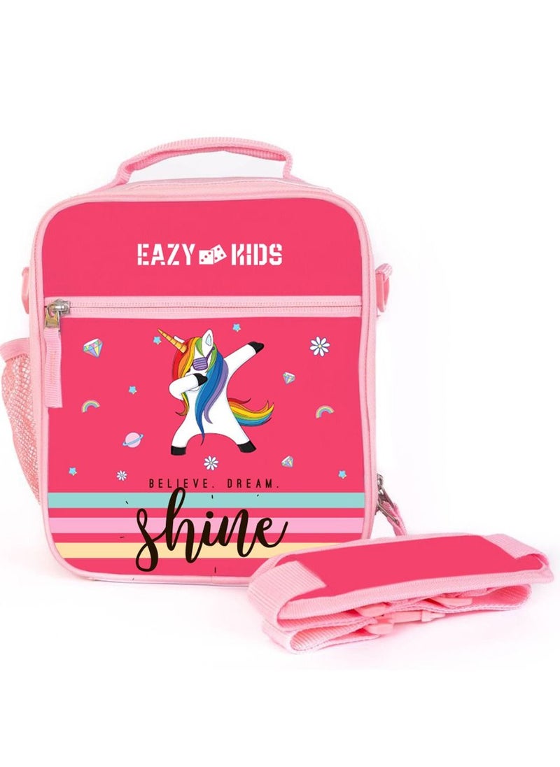 Eazy Kids Eazy Kids - Bento Lunch Bag - Unicorn Pink  - Image 3