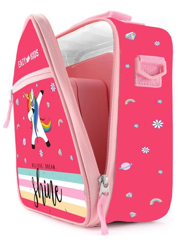 Eazy Kids Eazy Kids - Bento Lunch Bag - Unicorn Pink  - Image 5