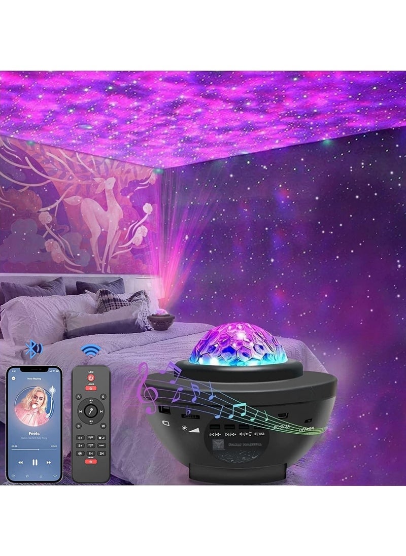 ELTRAZONE 2-In-1 Star Light Projector LED Night Light with Remote Control – Adjustable Color Modes, Soothing Ambient Lighting for Kids and Adults, Perfect for Bedroom, Nursery, Parties, Relaxation, and Home Decor, Easy to Use and Portable  - Image 1