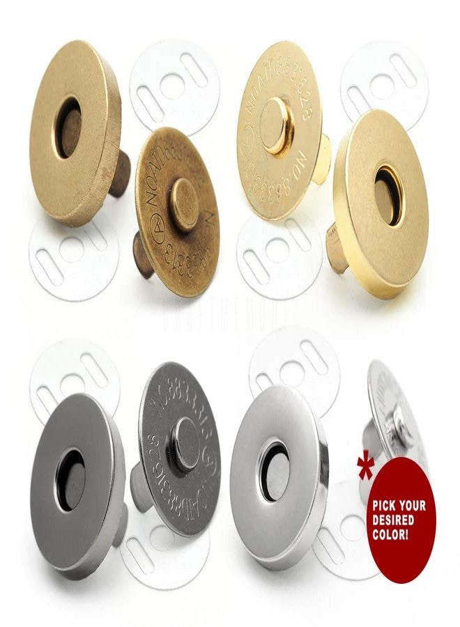 CRAFTMEMORE أزرار كبس مغناطيسية CRAFTMEMORE بمشبك قوي لإغلاق حقائب اليد والخياطة، عبوة من 10 قطع MNB (14 مم، نحاس عتيق) - Image 2