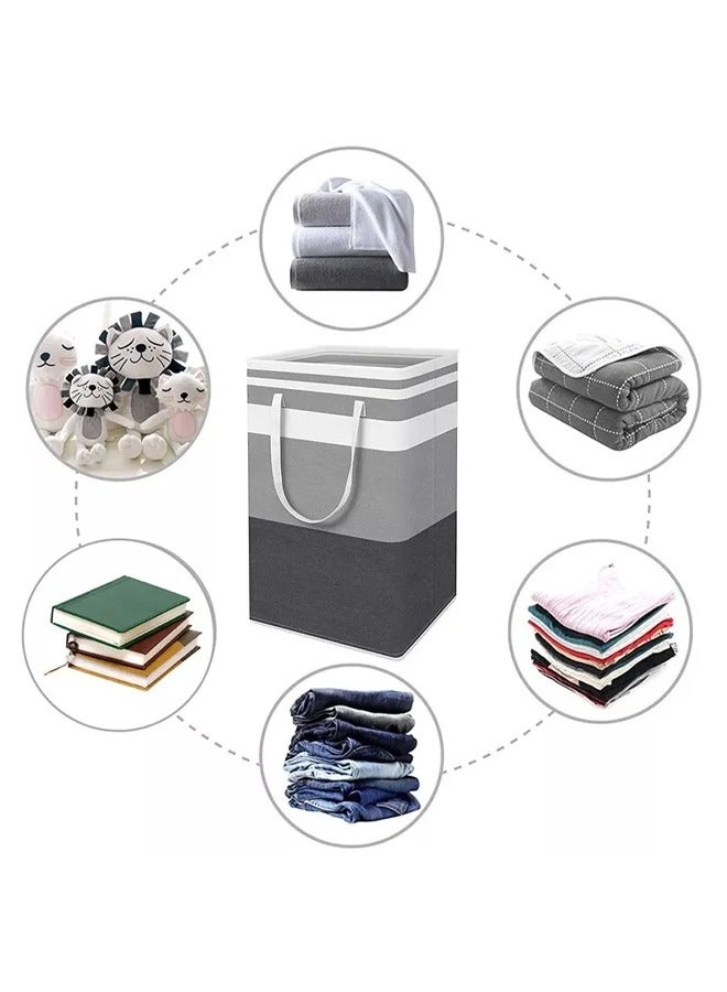 2 Pack Laundry Basket, Collapsible Laundry Bag with Easy Carry Handles, Freestanding Laundry Hamper for Clothes, Blankets, Cushions - Image 4
