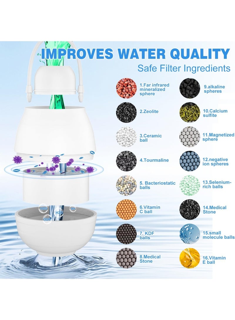 Relex Bath Filter for Tub, Bathtub Water Filter with Overflow, 8000 Gallons Faucet Filter Filtration, Removes Chlorine, Fluoride & Contaminants, Hard Water Softener, Protects Skin, Hair, Easy Install - Image 3