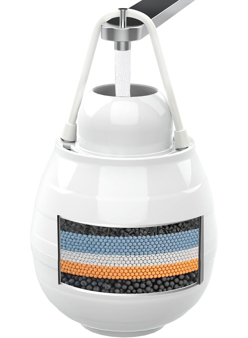 Relex Bath Filter for Tub, Bathtub Water Filter with Overflow, 8000 Gallons Faucet Filter Filtration, Removes Chlorine, Fluoride & Contaminants, Hard Water Softener, Protects Skin, Hair, Easy Install - Image 1