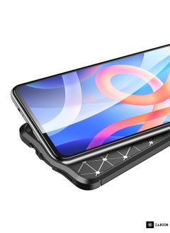 ماركة غير محددة حافظة هاتف مقاومة للصدمات من مادة TPU لهاتف Xiaomi Redmi Note 11 Litchi (أسود)  - Image 3