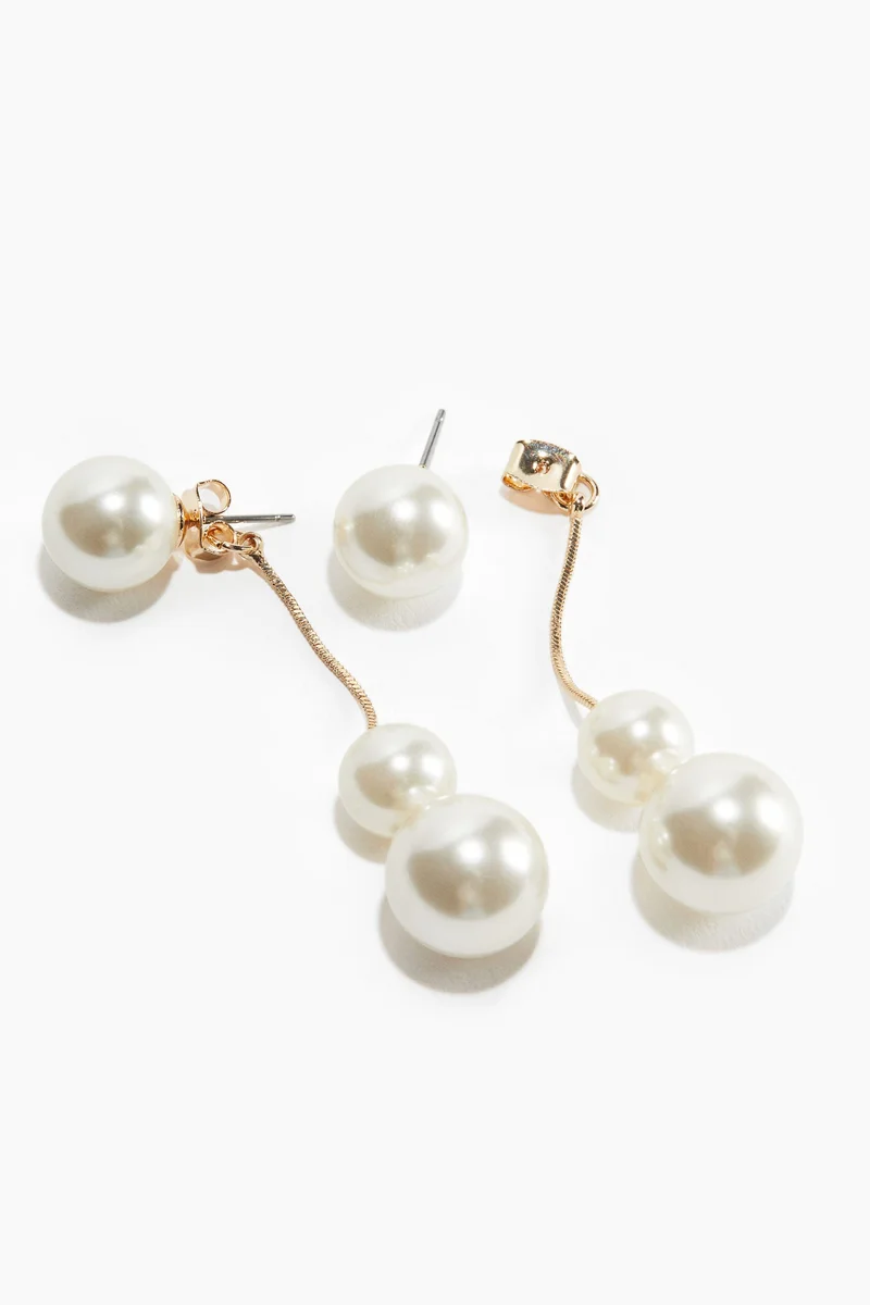 H&M Pendant bead earrings