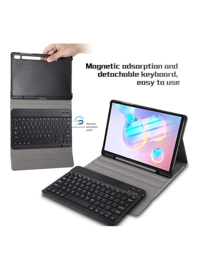 NIBEMINENT Keyboard Case For Samsung Galaxy Tab S6 Black  - Image 4