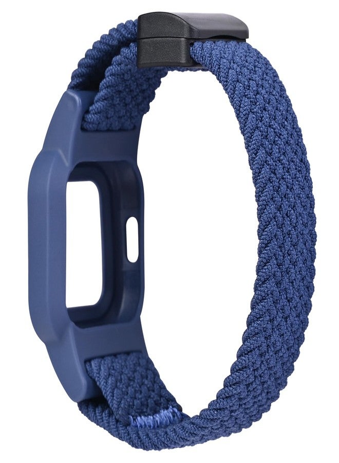 C2D JOY Nylon Braided Strap Compatible with Garmin Vivofit Jr. 3 Bands Watch Sport Clasp Wristband - Black - Image 2