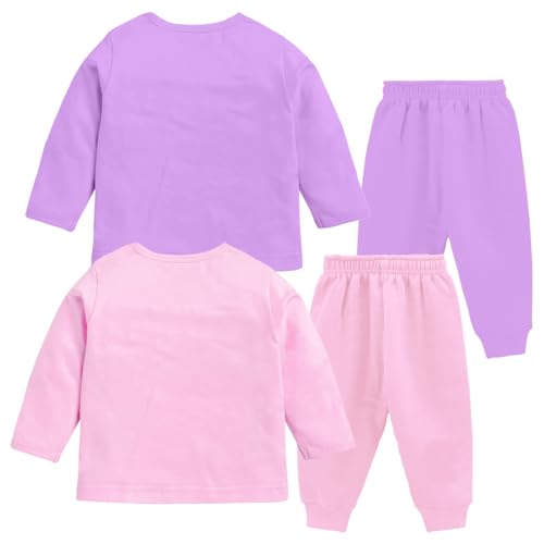 Kuchipoo Girl Regular Fit Cotton Printed T-Shirts and Pyjamas Set (KUC-PSUT-134, 2-3 Years, Multi-Colored) - Image 2