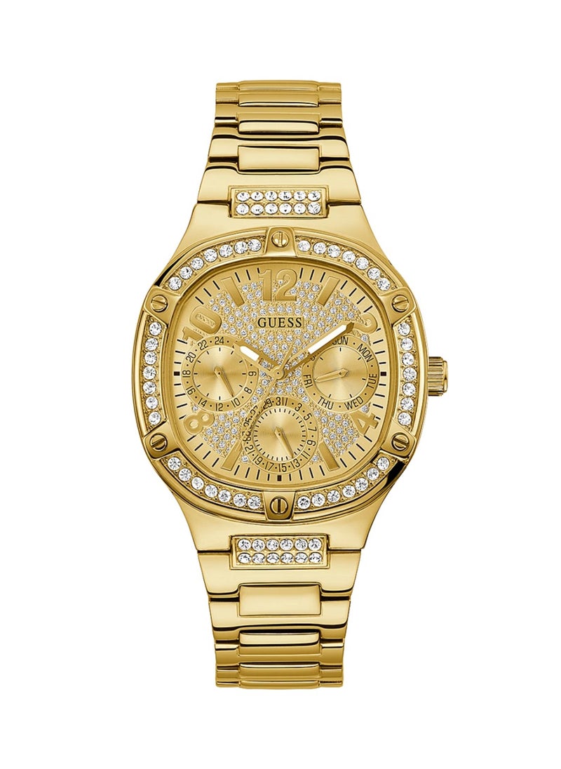 GUESS Duchess Women's Gold Square Dial Analog Stainless Steel Watch GW0558L2 - 40mm - Gold  - Image 1