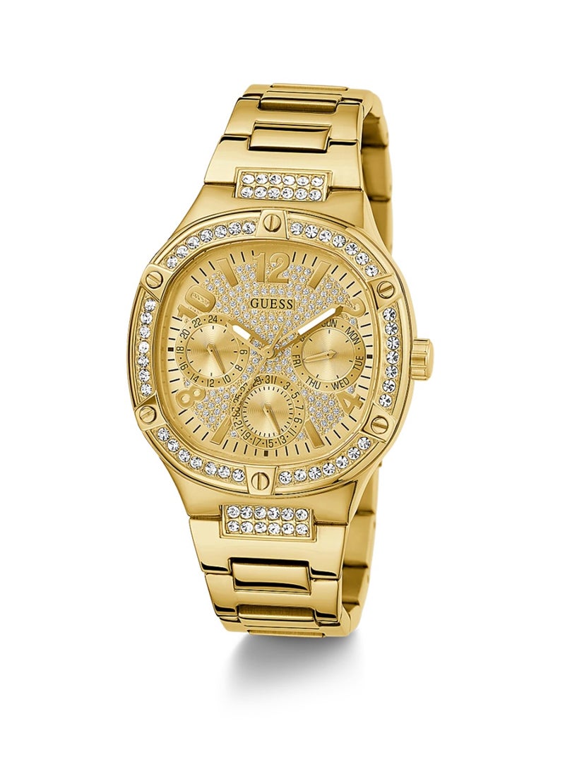 GUESS Duchess Women's Gold Square Dial Analog Stainless Steel Watch GW0558L2 - 40mm - Gold  - Image 5
