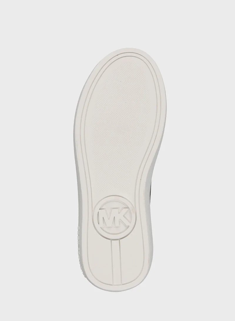 Michael Kors Youth Jem Monogram Low Top Lace Up Sneakers
