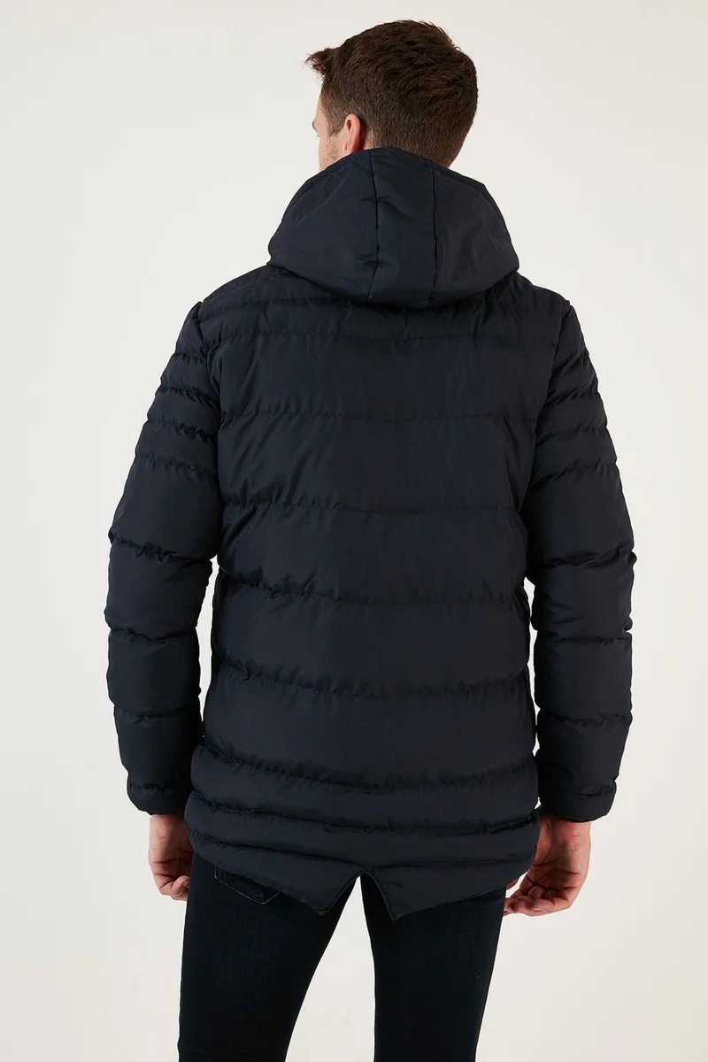 Buratti Water Repellent Slim Fit Cold and Wind Resistant Hooded Puffer Coat Men's Coat 649005