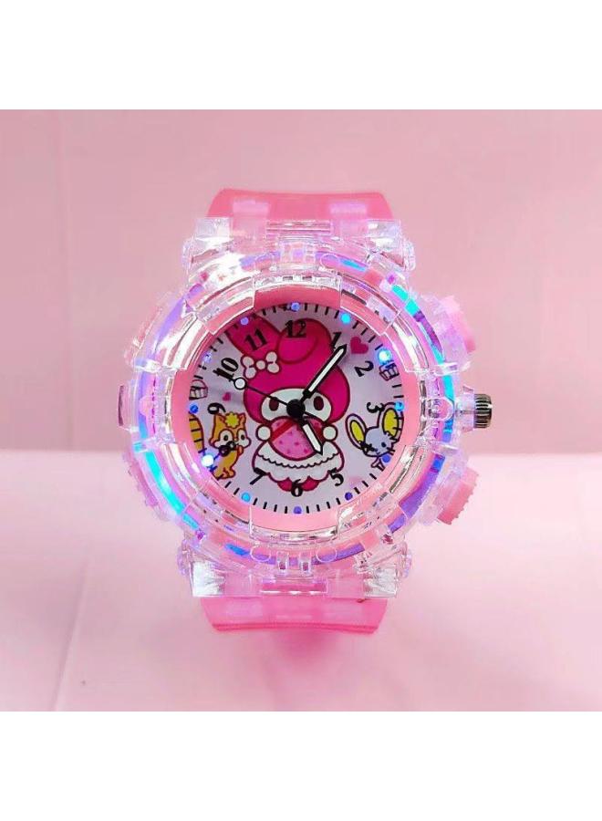 Dai Xing Bell Gu Yu Dog Silicone Watch Luminous Student Night Light Children's Student Watch Quartz Luminous Watch