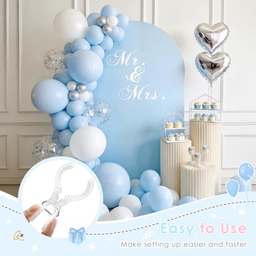 RELBRO Spring Clamps, 3.5 Inch Clear Plastic Clips for Balloon Arch Backdrop Craft Decoration Projects, Invisible Design, 10 Pcs - Image 4