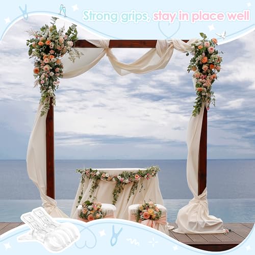 RELBRO Spring Clamps, 3.5 Inch Clear Plastic Clips for Balloon Arch Backdrop Craft Decoration Projects, Invisible Design, 10 Pcs - Image 5