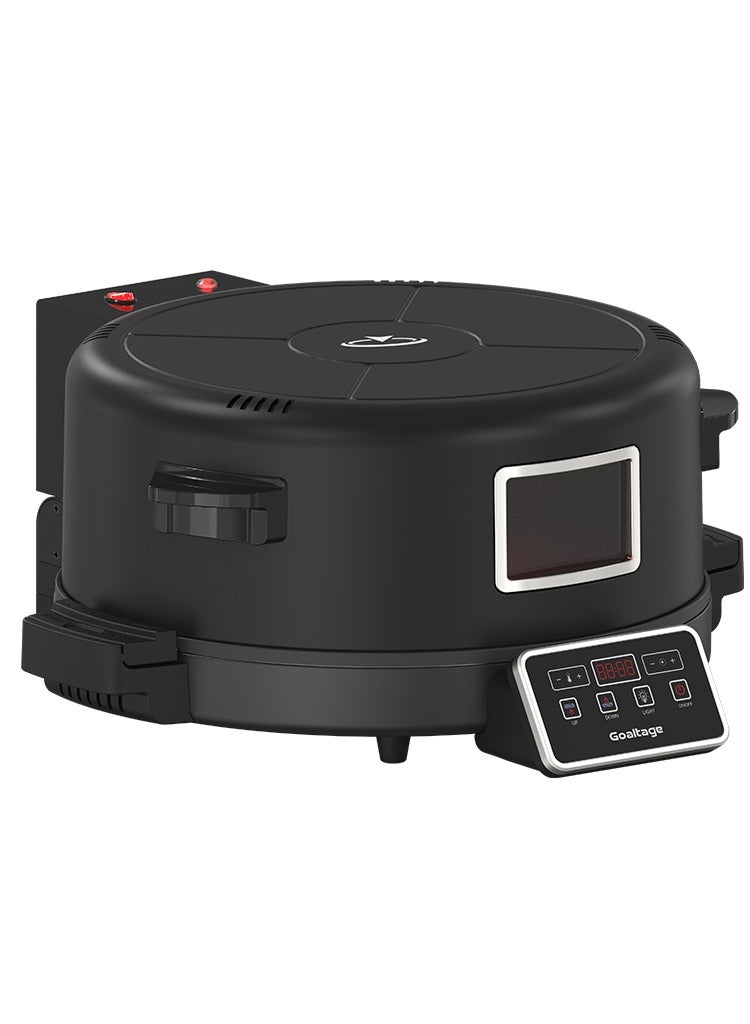 جولتيج فرن بيتزا كهربائي OVN01 BakeMaster مع تحكم باللمس LED ومؤقت وحرارة قابلة للتعديل وسطح غير لاصق وآلية إغلاق ناعمة ومفتاح تشغيل وإيقاف ووظيفة متعددة الأغراض فرن متعدد الأغراض مع لوحة غير لاصقة ومقابض تعمل باللمس البارد  - Image 3