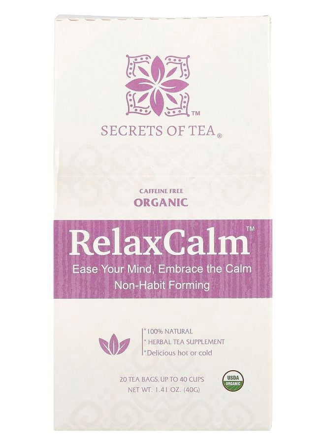 RelaxCalm™ Caffeine Free 20 Tea Bags 1.41 oz (40 g)