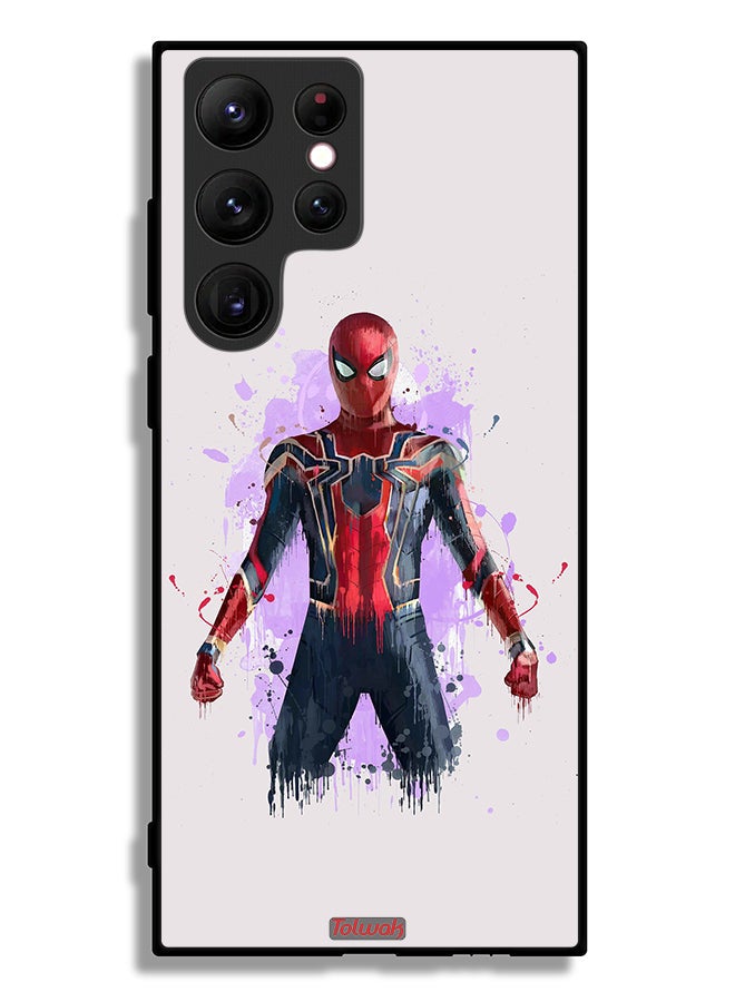 Tolwak Samsung Galaxy S22 Ultra 5G Protective Case Cover Iron Spider Artwork - Image 3