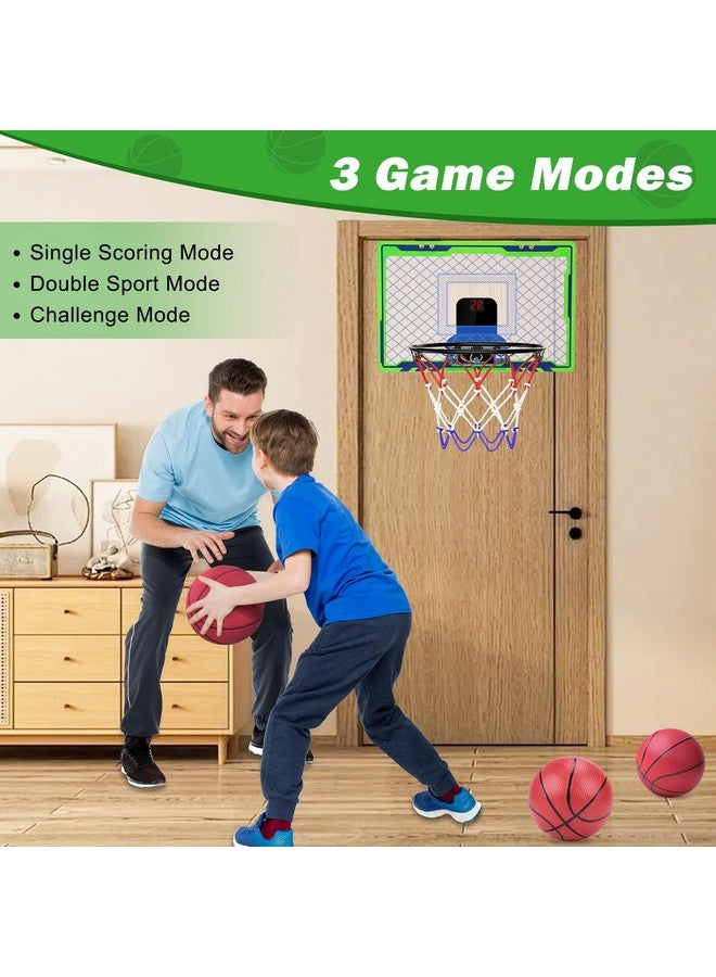 NEXBOX Mini Over The Door Basketball Hoop Indoor for Kids, Small Office Basketball Hoop with Scoreboard, Sports Toys for Boys Age 4-7 8-12 Year Old, Birthday Ideas Gifts - Image 3