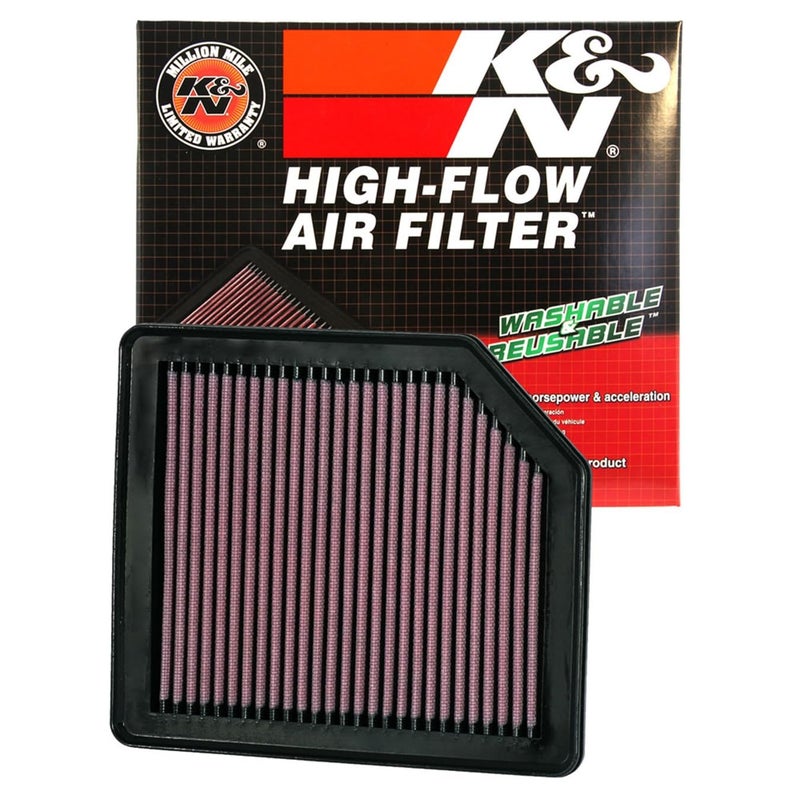 K&N High-Flow Original Lifetime Engine Air Filter: Increase Power: Premium, Washable: Compatible with 2006-2011 HONDA: Civic, Crossroad, 33-2342 - Image 1