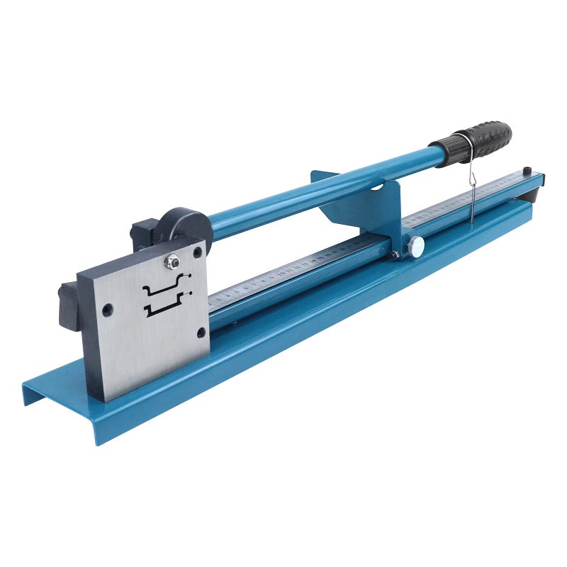 BreeRainz Din Rail Cutter, Double Groove Rail Cutter Tool w/Dual Scale Measuring Ruler, for 1.4 Inch Iron Aluminum Rails - Image 1