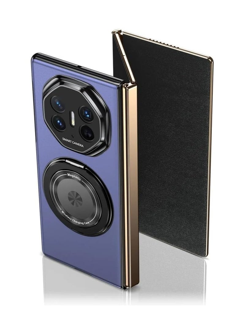 حافظة هاتف متوافقة مع هواوي ميت XT بتصميم فائق، مزودة بحماية بمفصلة مغناطيسية، وسادة معدنية قابلة للدوران 360 درجة، غطاء حاسوب رفيع مقاوم للصدمات.