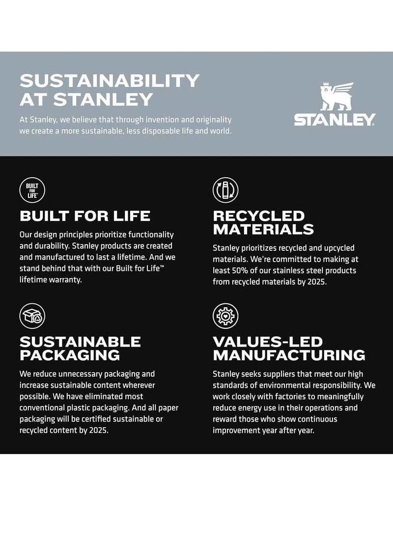 Stanley 30oz Stainless Steel Tumbler - Vacuum Insulated Water Bottle for Home, Office or Car Reusable Cup with Straw Leak Resistant Flip Cold for 12 Hours or Iced for 2 Days, 30oz - Image 5