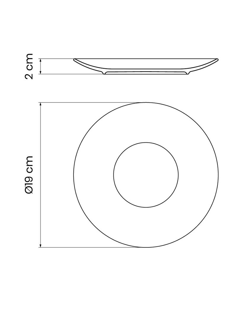 ترامونتينا طبق حلوى بورسلين مزخرف بطابع رمضان من ترامونتينا حياة  سم - Image 3