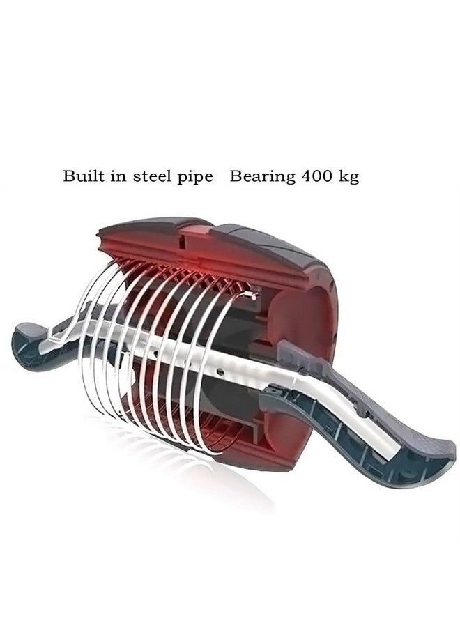 بيرفيكت فيتنس عجلة تمارين Ab Carver Pro Roller من Perfect Fitness مع مقاومة زنبركية مدمجة، معدات تمارين أساسية في المنزل، باللون الأحمر  - Image 3
