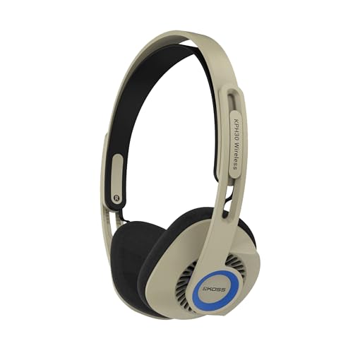 Koss KPH30 Wireless Bluetooth Retro Style OnEar Headphones 20 Hour Battery Life USBC Charging Microphone Rhythm Beige - Image 1