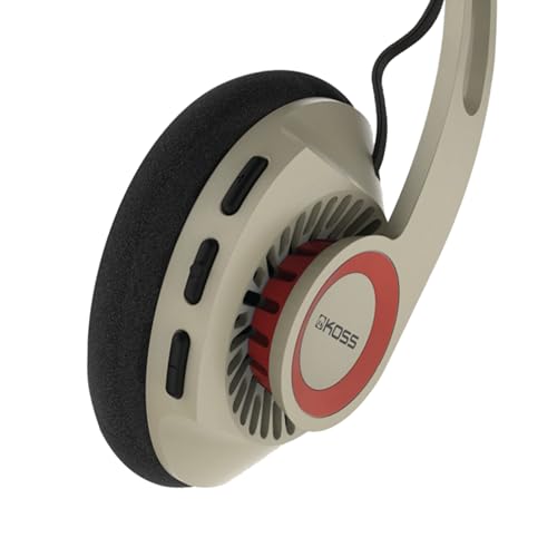 Koss KPH30 Wireless Bluetooth Retro Style OnEar Headphones 20 Hour Battery Life USBC Charging Microphone Rhythm Beige - Image 3